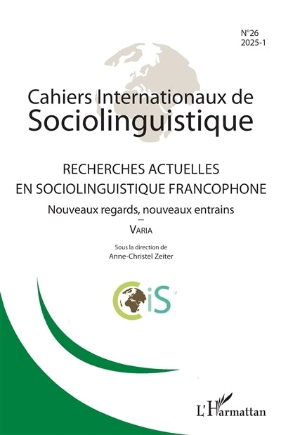 Cahiers internationaux de sociolinguistique, n°26. Varia