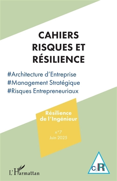 Cahiers risques et résilience, n°7. Résilience de l'ingénieur