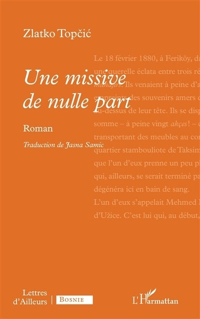 Une missive de nulle part