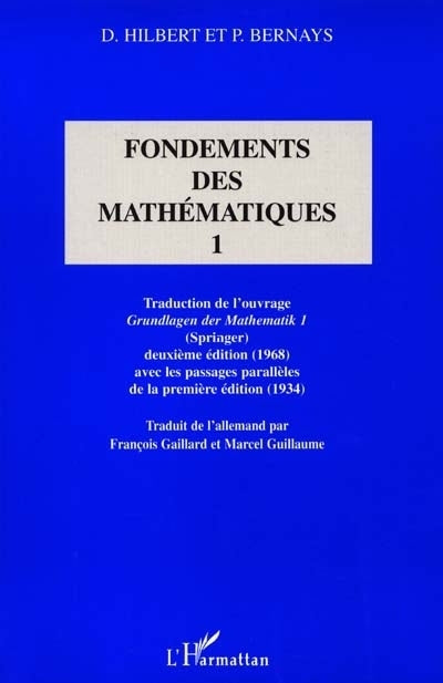 Fondements des mathématiques T.01